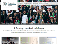 Tablet Screenshot of comparativeconstitutionsproject.org